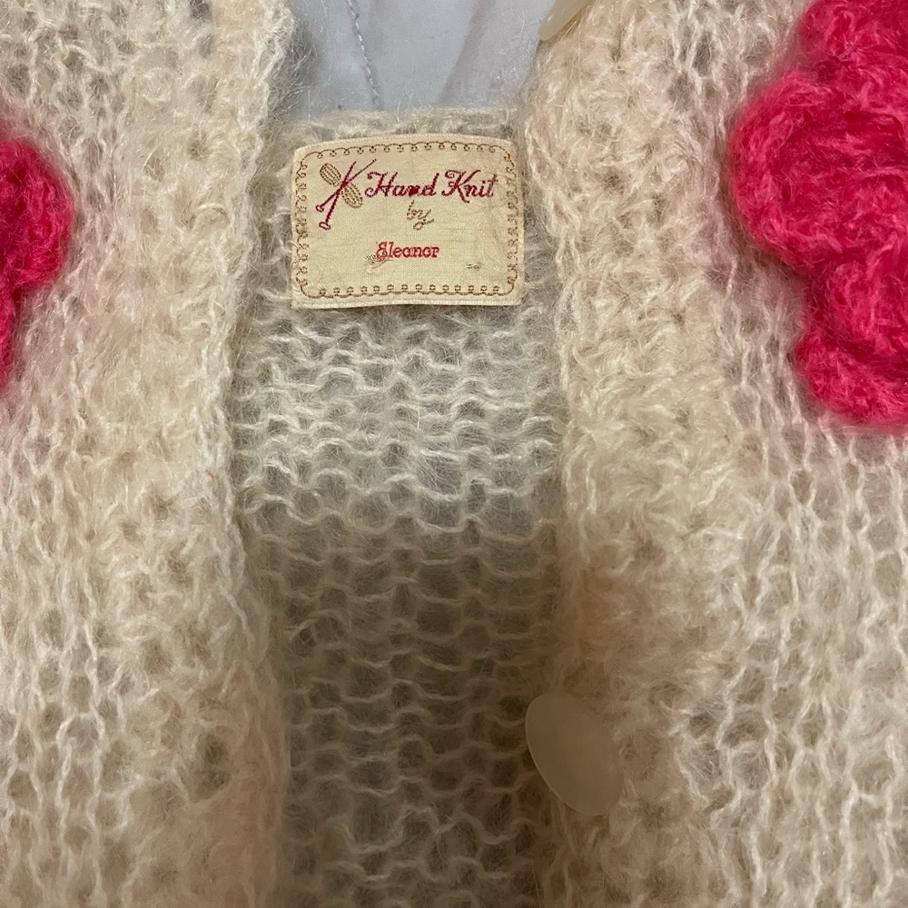 Vintage cardigan with rosettes - Picture 3 of 3